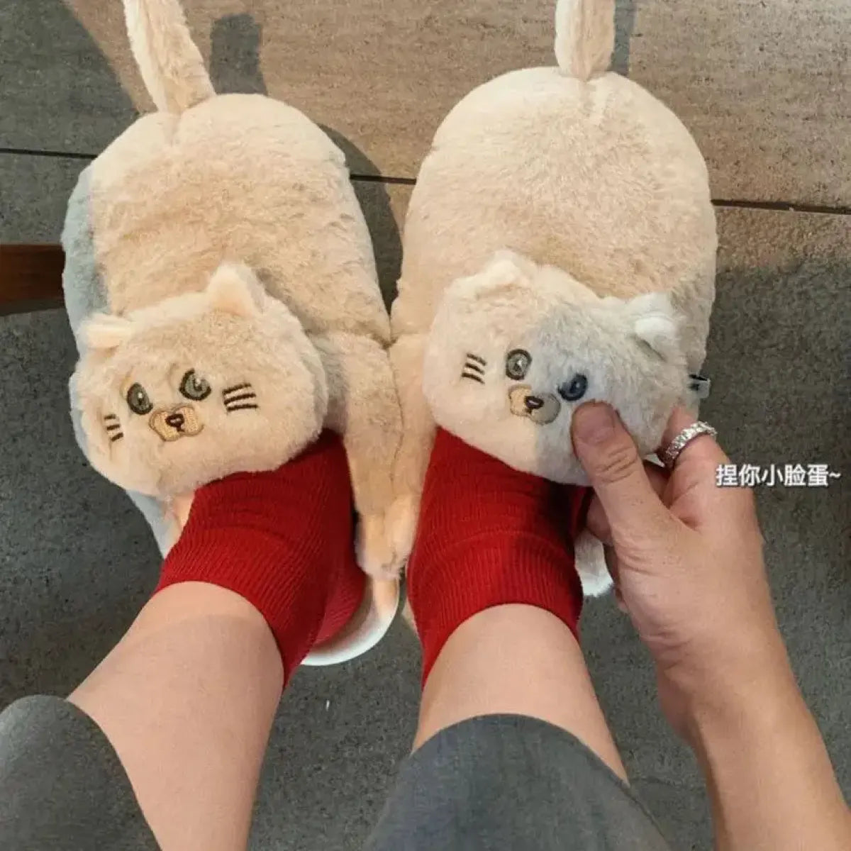 Kawaii Cat Winter Slippers - (6 Color Options) - (8 Sizes) - One Size Fits Most Adults -  (While Supplies Last)