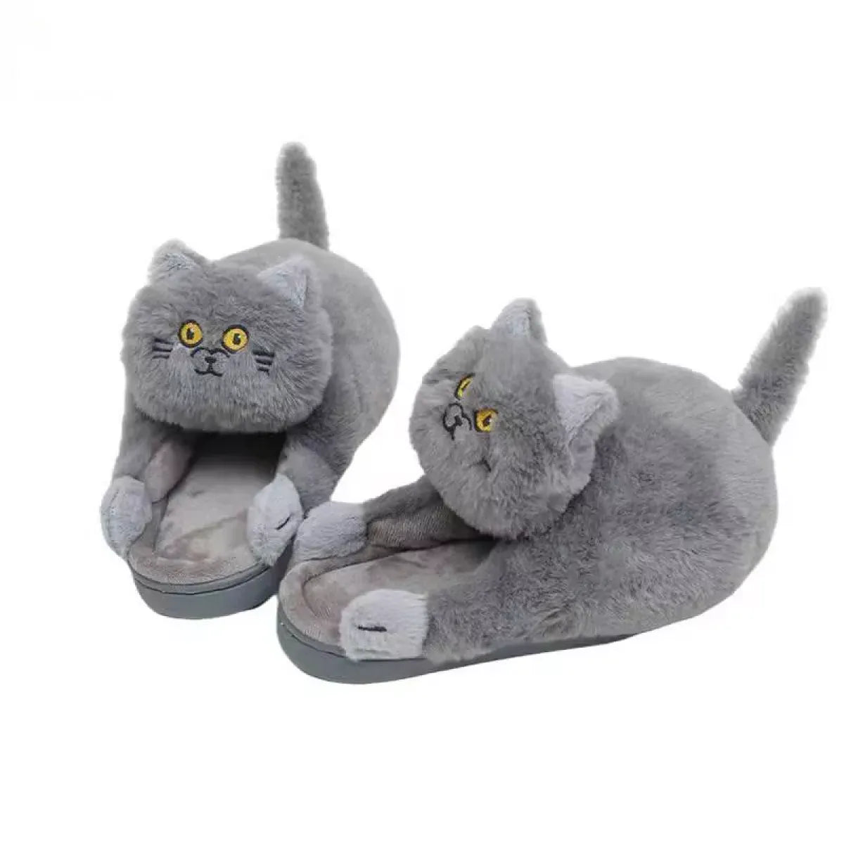 Kawaii Cat Winter Slippers - (6 Color Options) - (8 Sizes) - One Size Fits Most Adults -  (While Supplies Last)