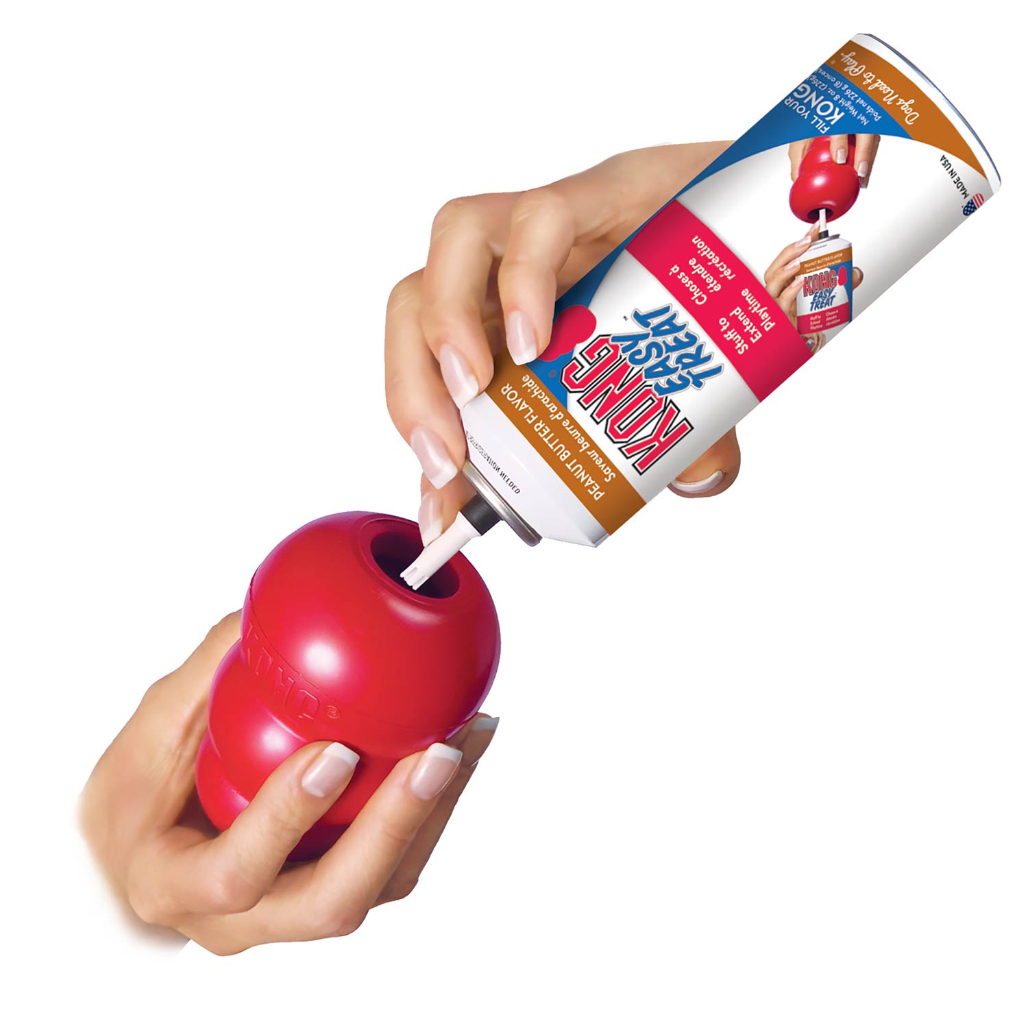The Kong® Classic Toy - Dog    - (KONG)  - (Durable Rubber) - (Red) - (XX-King)