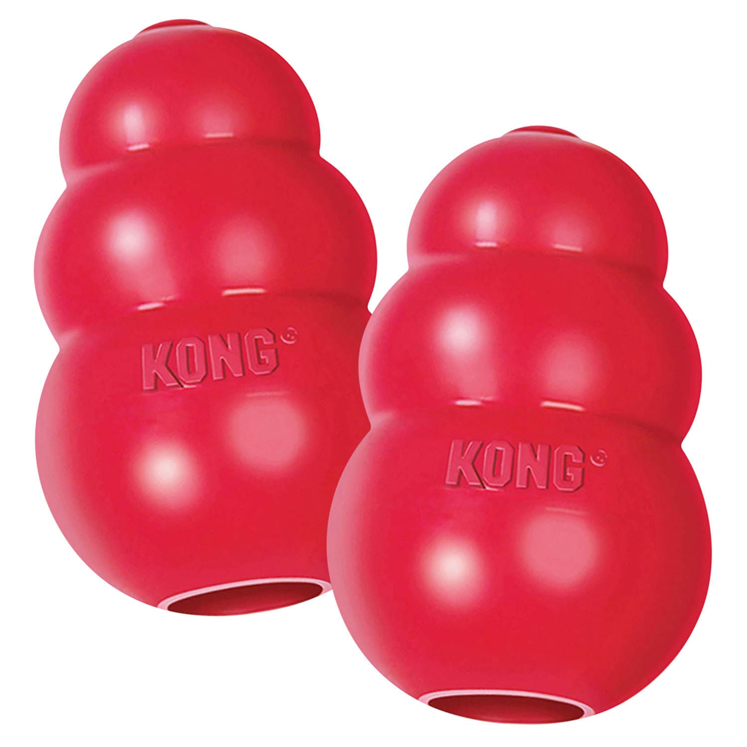 The Kong® Classic Toy - Dog    - (KONG)  - (Durable Rubber) - (Red) - (XX-King)