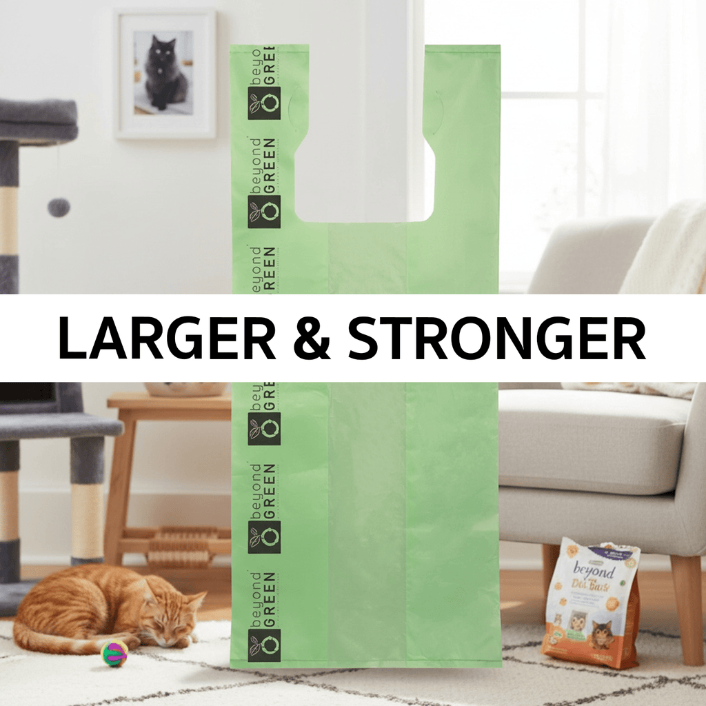 Large Heavy Duty Bio-Tech Litter Bags - Cat - (10" x 20") - (Extra Large) - (Beyond Green) - (While Supplies Last)