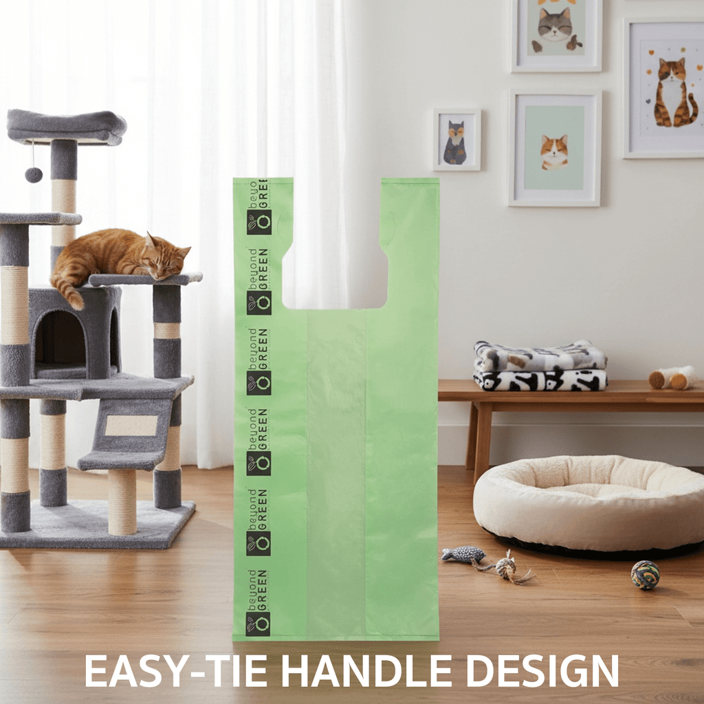 Large Heavy Duty Bio-Tech Litter Bags - Cat - (10" x 20") - (Extra Large) - (Beyond Green) - (While Supplies Last)