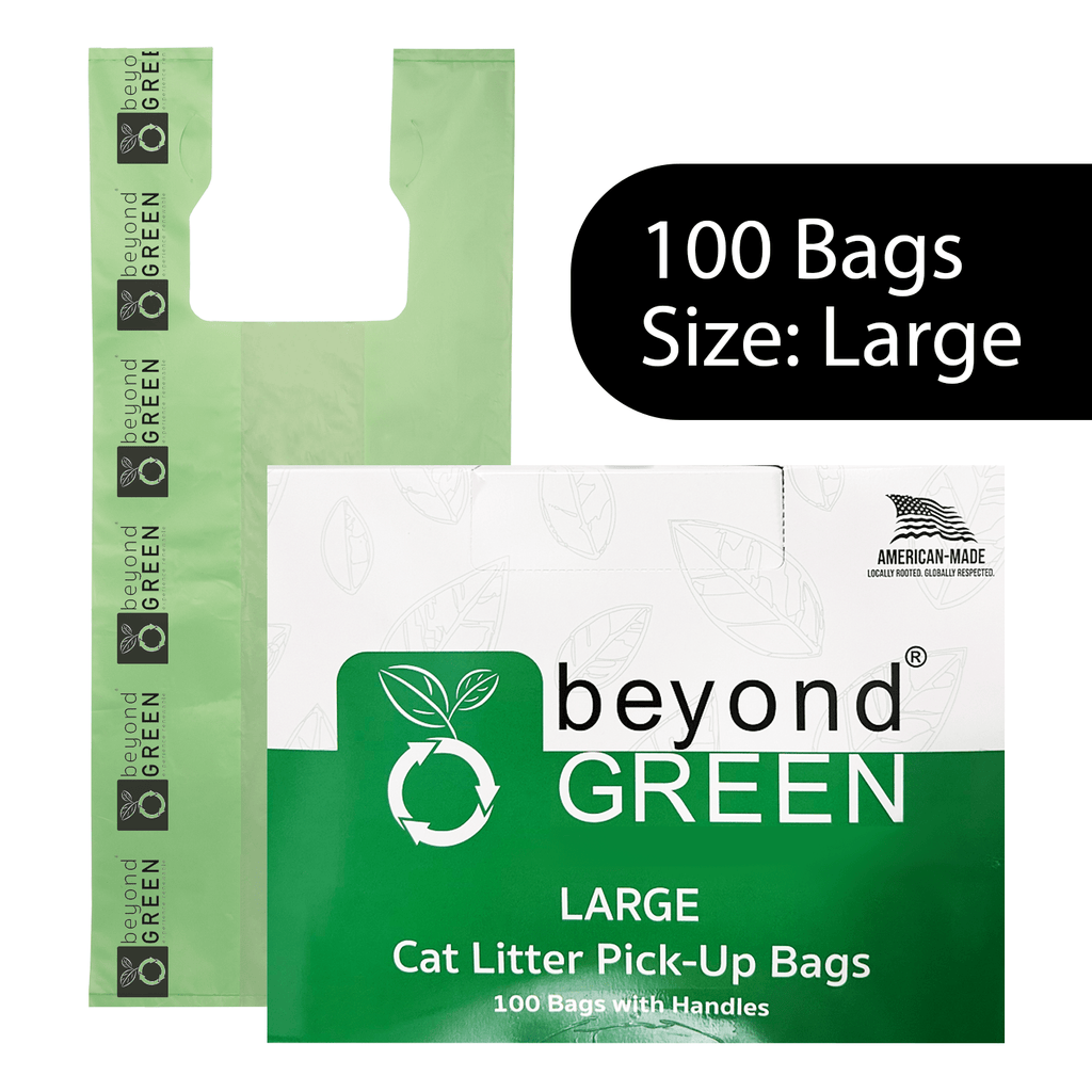 Large Heavy Duty Bio-Tech Litter Bags - Cat - (10" x 20") - (Extra Large) - (Beyond Green) - (While Supplies Last)