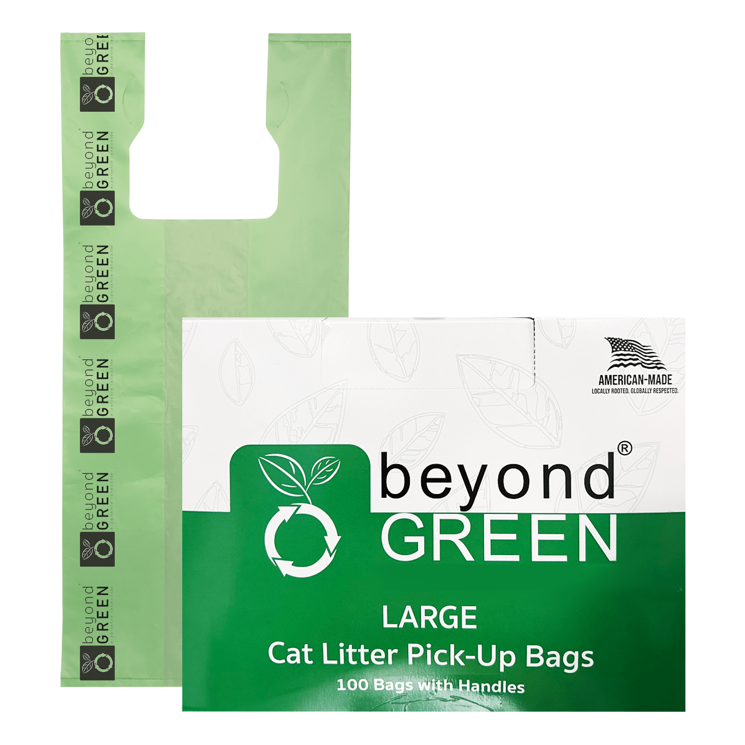 Large Heavy Duty Bio-Tech Litter Bags - Cat - (10" x 20") - (Extra Large) - (Beyond Green) - (While Supplies Last)