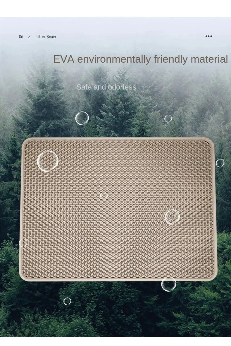 Large Honeycomb Design Litter Mat - Cat - (3 Color Options) - (30 x 30 cm) - (While Supplies Last)