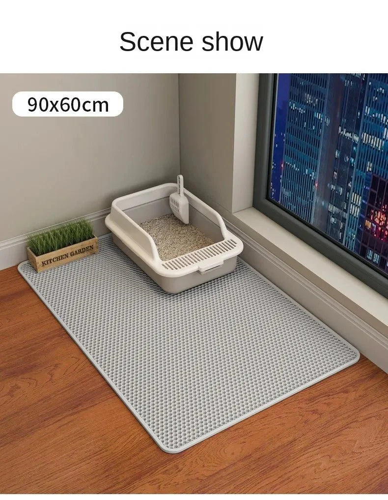 Large Honeycomb Design Litter Mat - Cat - (3 Color Options) - (30 x 30 cm) - (While Supplies Last)