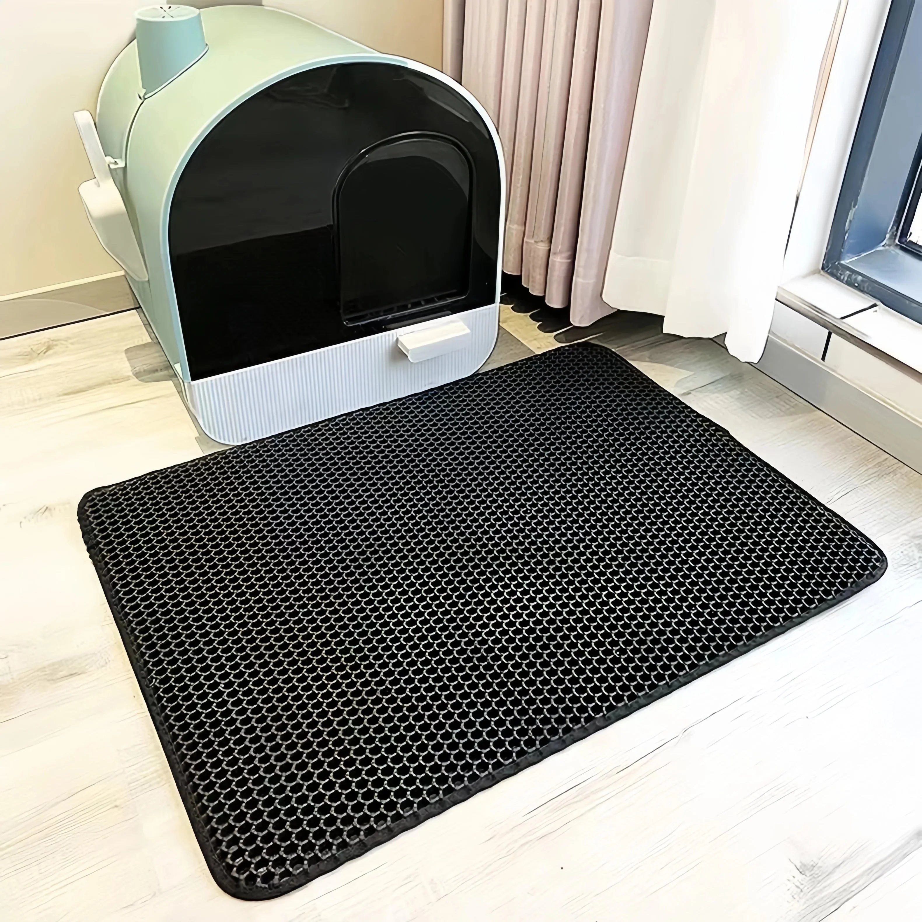 Large Honeycomb Design Litter Mat - Cat - (3 Color Options) - (30 x 30 cm) - (While Supplies Last)