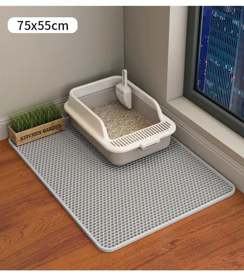 Large Honeycomb Design Litter Mat - Cat - (3 Color Options) - (30 x 30 cm) - (While Supplies Last)