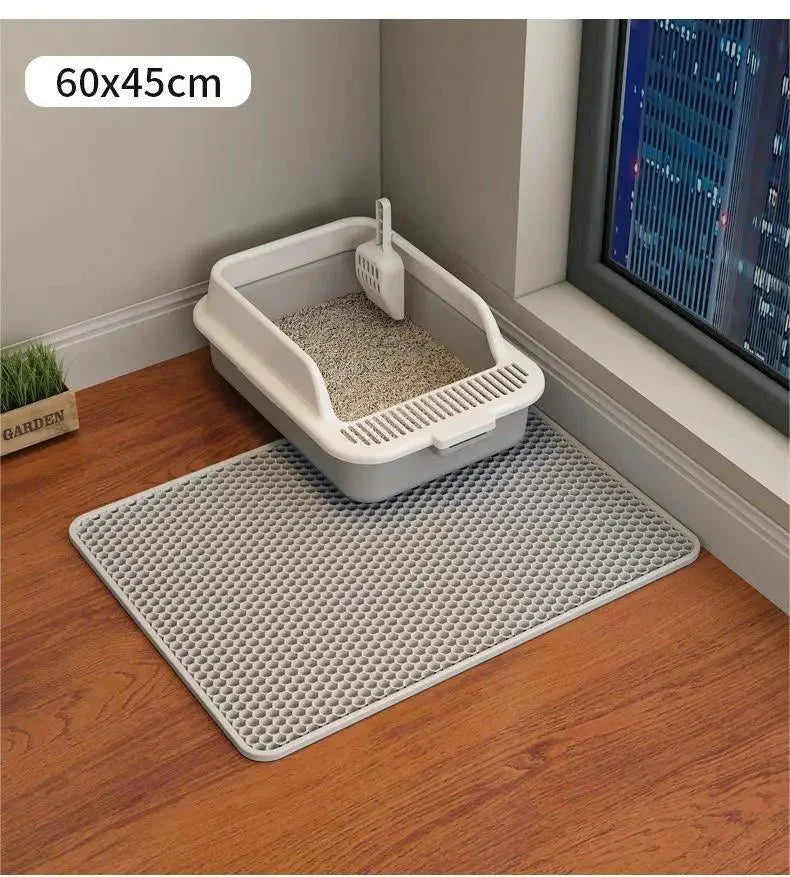 Large Honeycomb Design Litter Mat - Cat - (3 Color Options) - (30 x 30 cm) - (While Supplies Last)