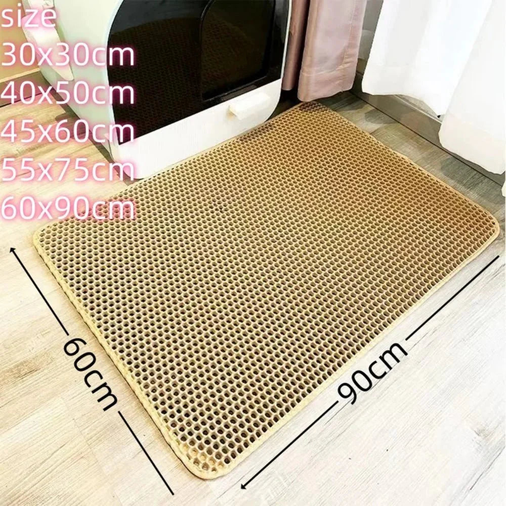 Large Honeycomb Design Litter Mat - Cat - (3 Color Options) - (30 x 30 cm) - (While Supplies Last)