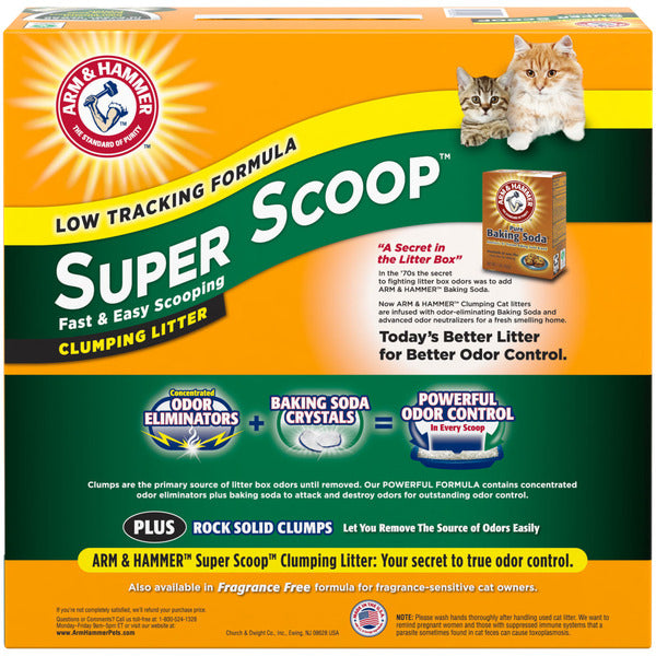 Super Scoop Clumping Litter - Cat - (Fresh Scent) - (Arm & Hammer) - (While Supplies Last)