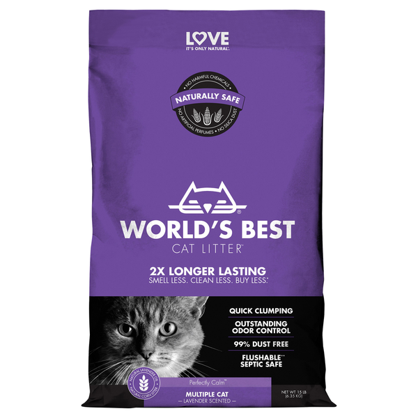 World's Best Cat Litter - Multiple Cats - (Lavender Scented) - (While Supplies Last)