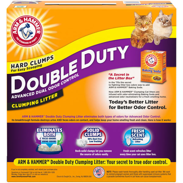 Double Duty Dual Advanced Odor Control Clumping Litter - Cat - (Arm & Hammer) - (Scented) - (While Supplies Last)