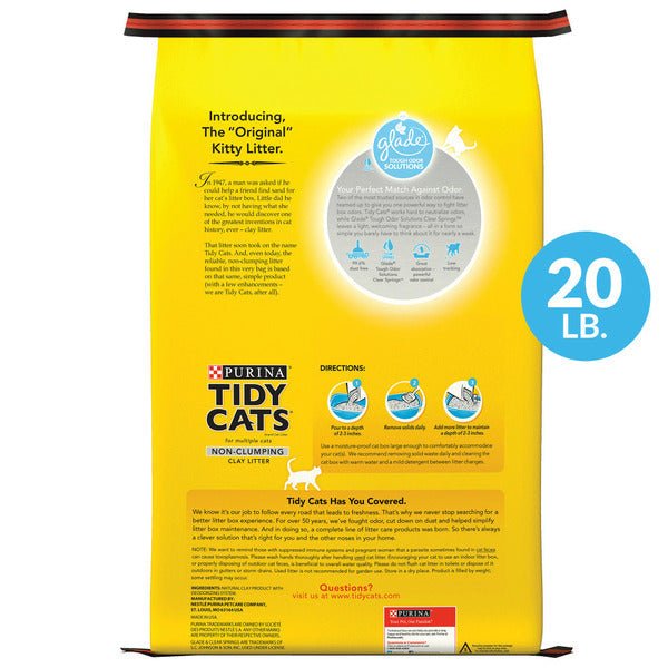 Non Clumping Glade Clear Springs Litter - Purina Tidy Cats - Multi-Cats - (While Supplies Last)