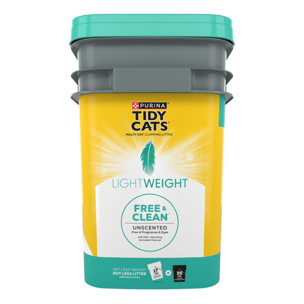 Low Dust, Clumping Litter, Lightweight Free & Clean Unscented - Multi Cats - (Purina Tidy Cat) - (While Supplies Last)