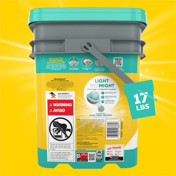 Low Dust, Clumping Litter, Lightweight Free & Clean Unscented - Multi Cats - (Purina Tidy Cat) - (While Supplies Last)