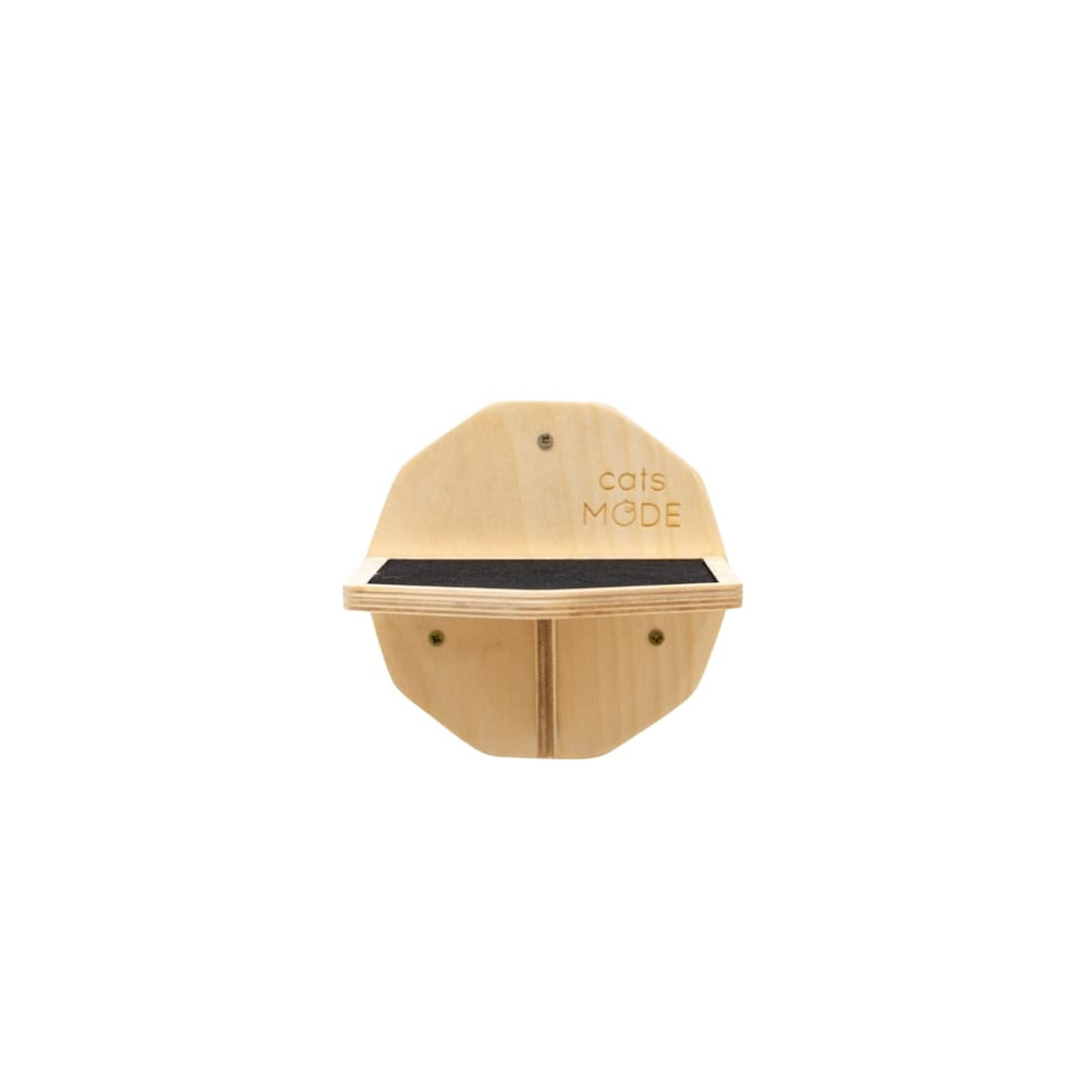 Quality Wooden Hexagon Step  -  Cat  - (Natural Oak) - (While Supplies Lsst)