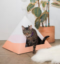 Cozy and Dark 'Wavy' Kardboard Pyramid - Cat