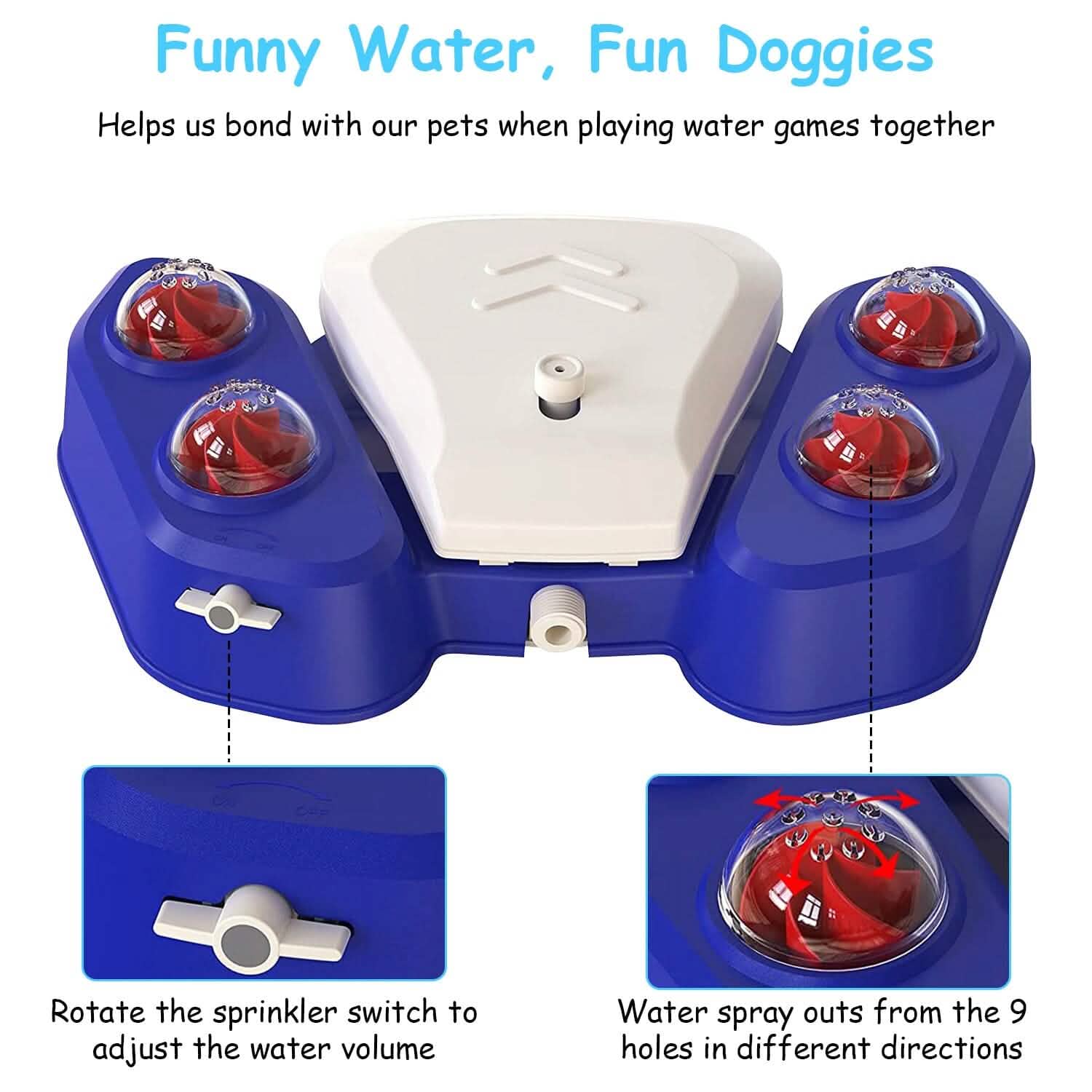 Multi-functional Automatic Water Sprinkler - Dog - (Blue, Yellow) - (While Supplies Last)
