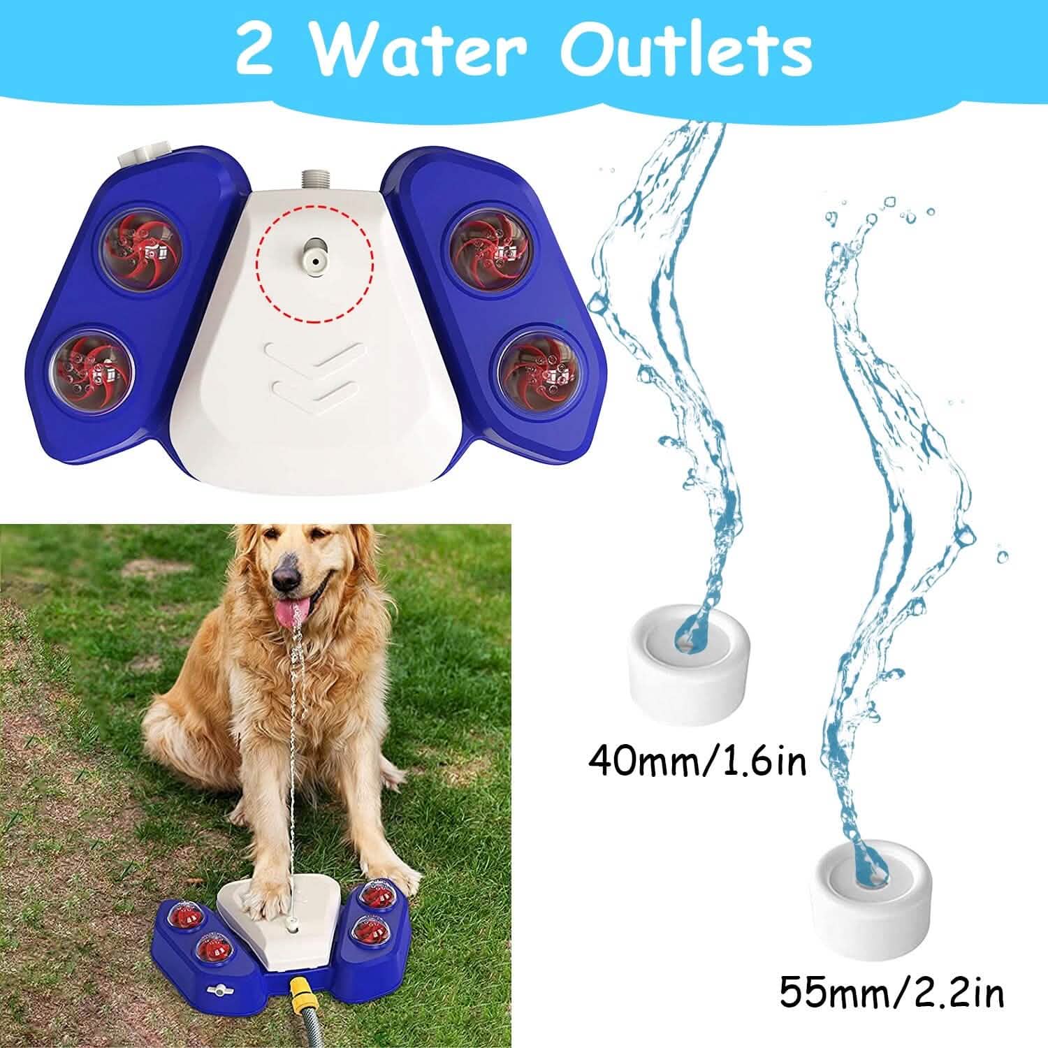 Multi-functional Automatic Water Sprinkler - Dog - (Blue, Yellow) - (While Supplies Last)