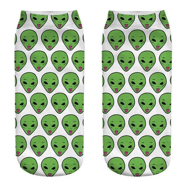 3D Cat Ankle Socks - (25 Style Options) - (4 Color Options) - One Size - Girls and Women