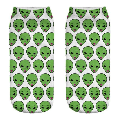 3D Cat Ankle Socks - (25 Style Options) - (4 Color Options) - One Size - Girls and Women