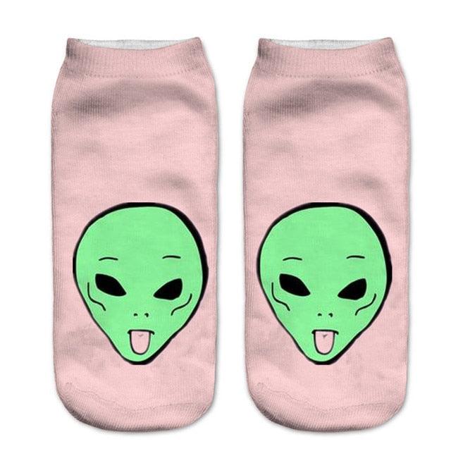 3D Cat Ankle Socks - (25 Style Options) - (4 Color Options) - One Size - Girls and Women
