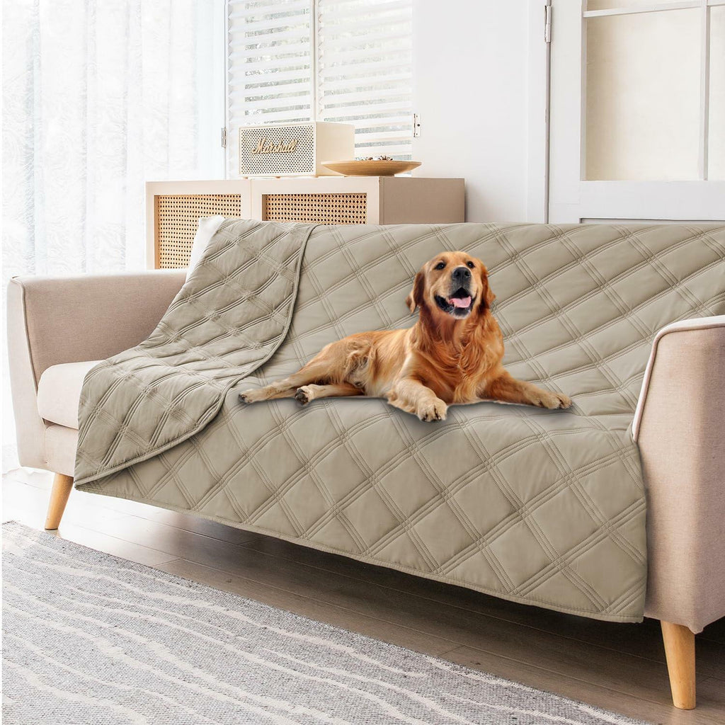 Pet Blanket - Dog  -  (Leakproof ) - (30x70 ) - (Reversible) - (Brown, Khaki )  -  (While Supplies Last)