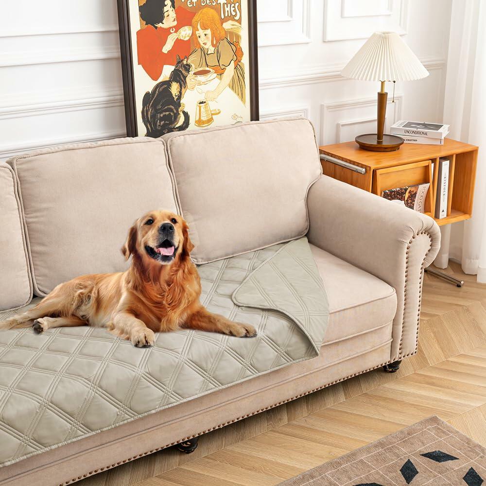 Pet Blanket - Dog  -  (Leakproof ) - (30x70 ) - (Reversible) - (Brown, Khaki )  -  (While Supplies Last)