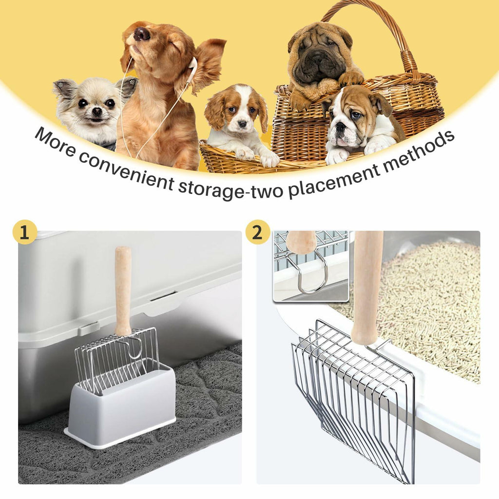 Quality Litter Scoop - Cat - (Stainless Steel) - (While Supplies Last)