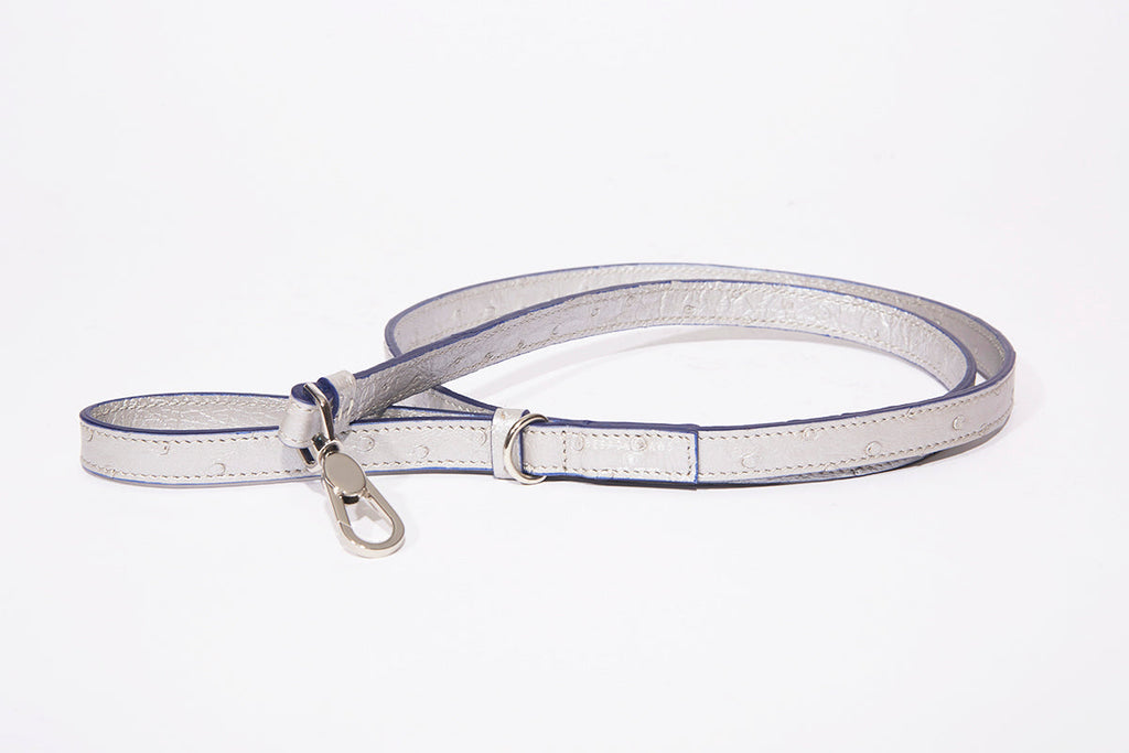Small Metallic Ostrich Dog Leash - Sm Dog - (While Supplies Last)