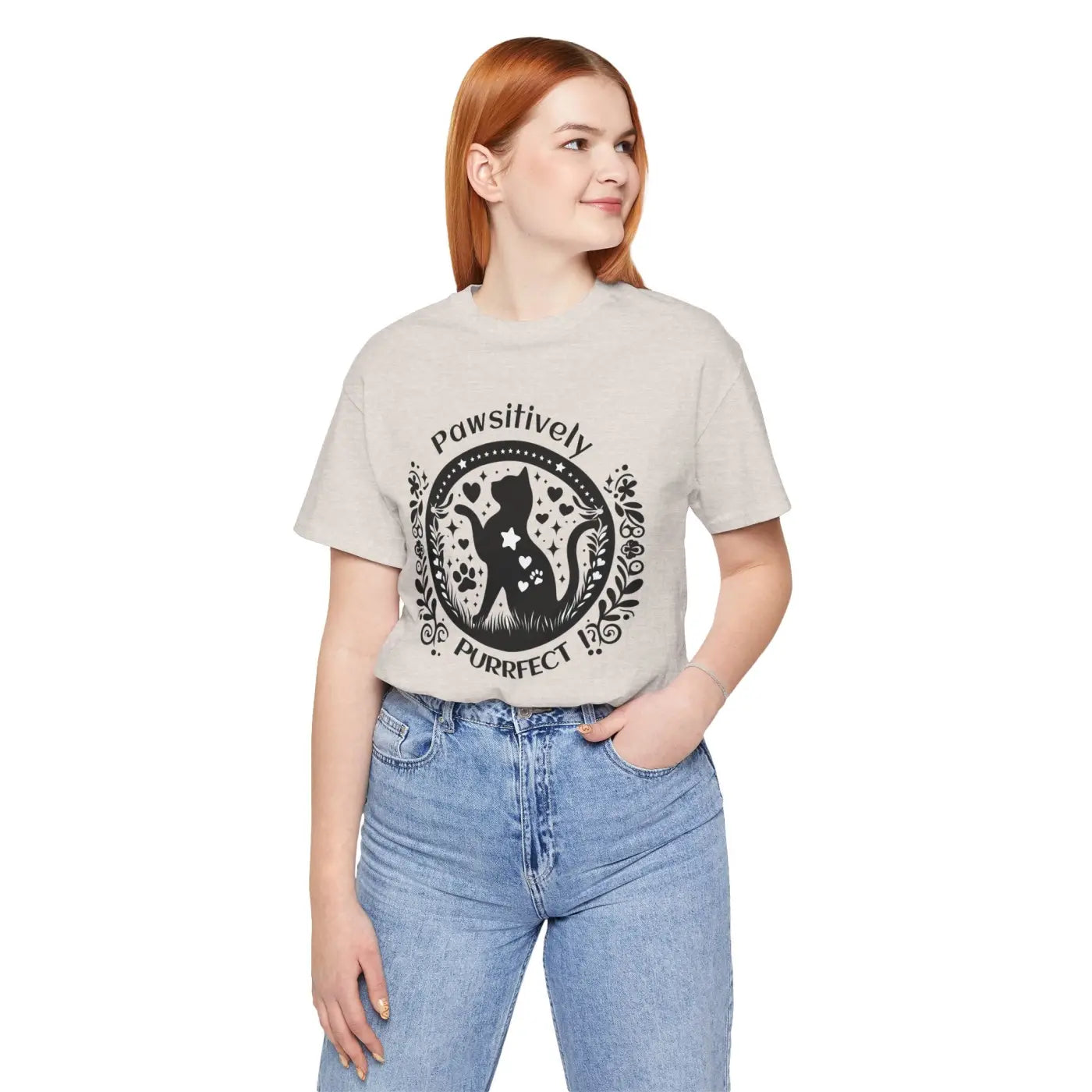 "Pawsitively Purrfect" Tee -  Unisex - (3 Color Options) -  (XS-5XL) (While Supplies Last)
