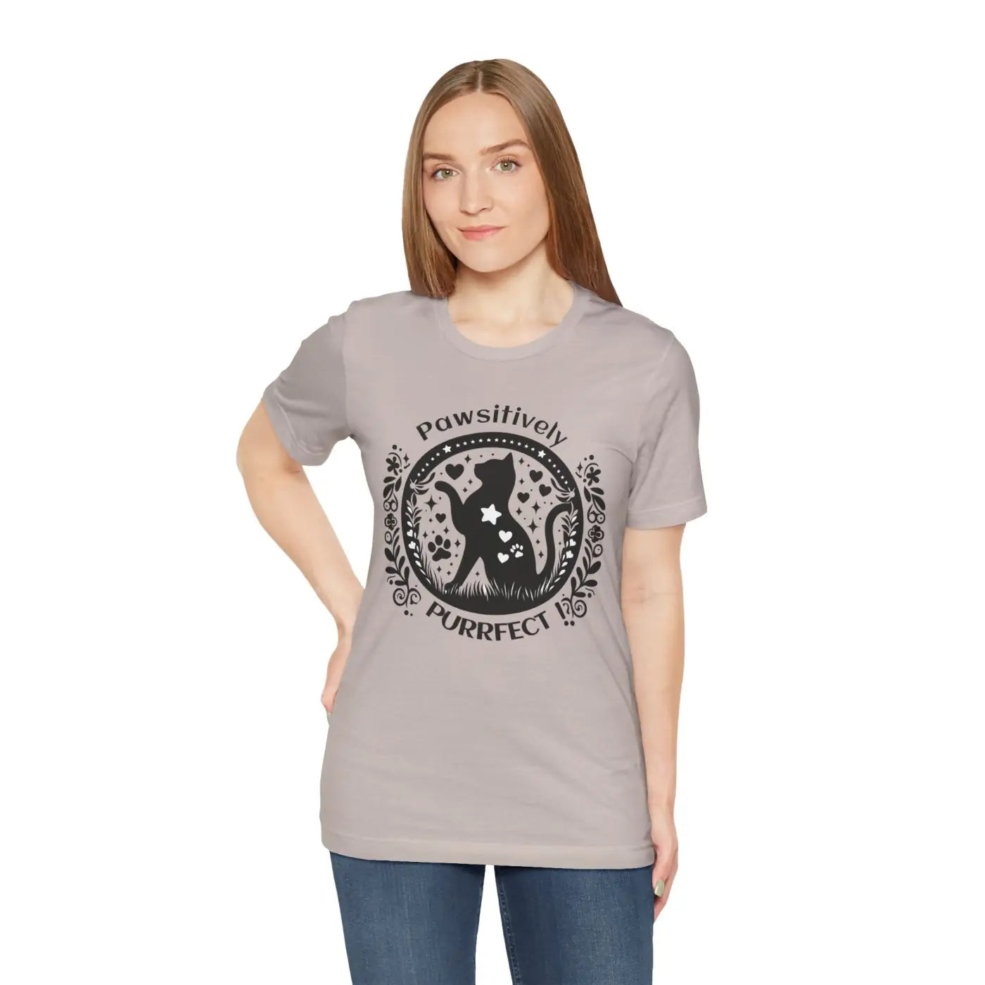 "Pawsitively Purrfect" Tee -  Unisex - (3 Color Options) -  (XS-5XL) (While Supplies Last)