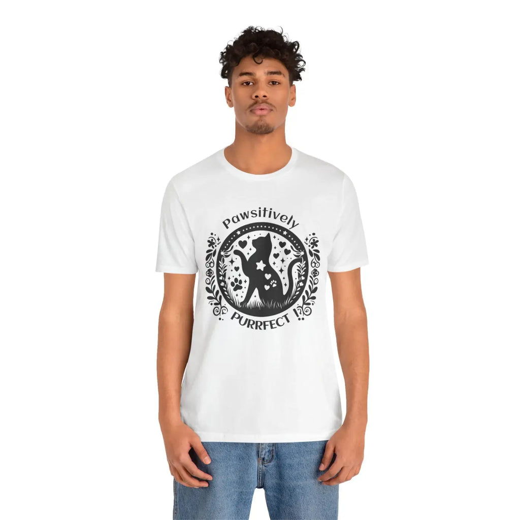 "Pawsitively Purrfect" Tee -  Unisex - (3 Color Options) -  (XS-5XL) (While Supplies Last)