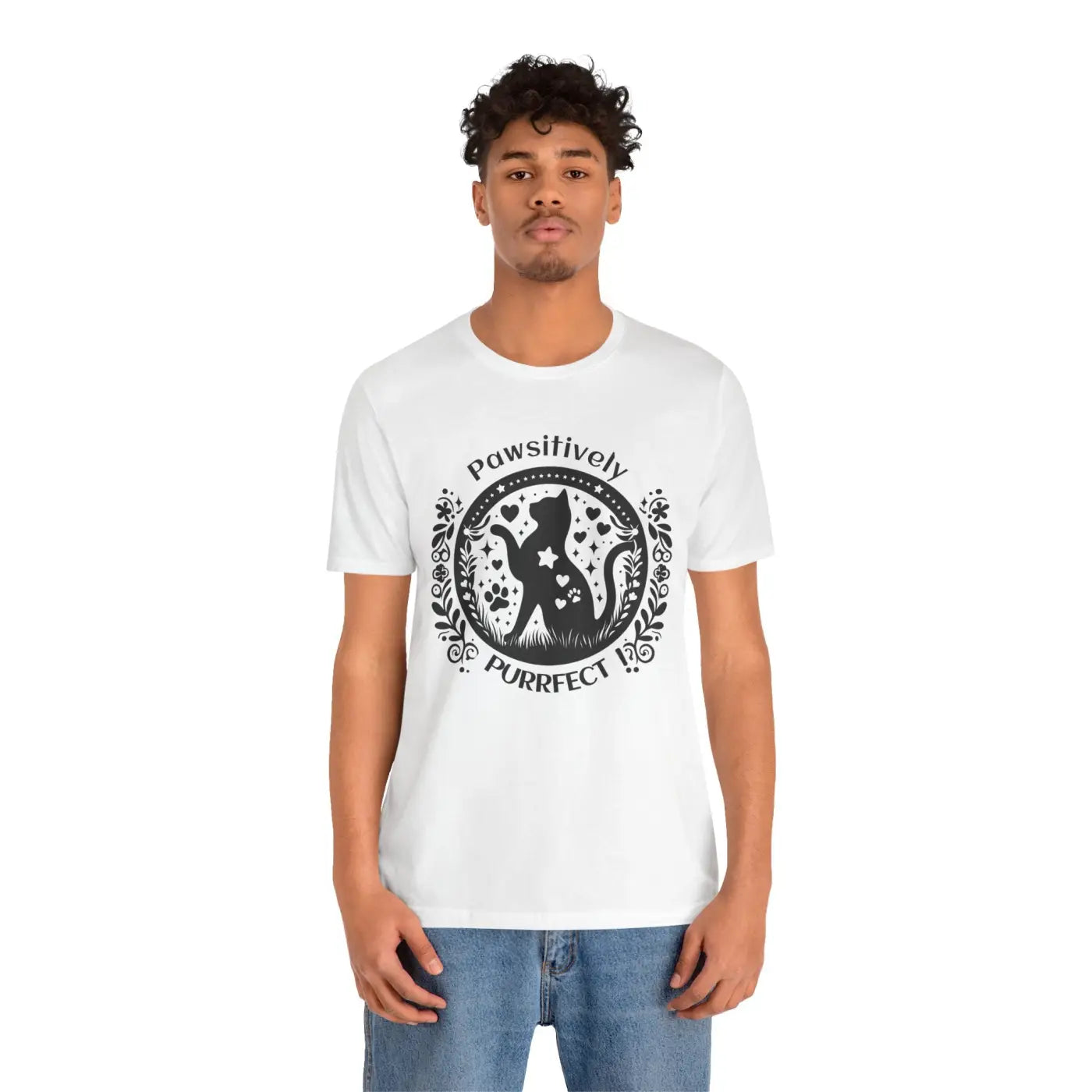 "Pawsitively Purrfect" Tee -  Unisex - (3 Color Options) -  (XS-5XL) (While Supplies Last)