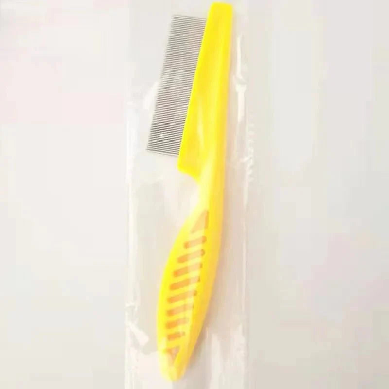 Grooming Comb - Dog Cat - (Flea and Shedding Tool) - (Detangles) - (S,M) - (6 Color Options) - (1 pc/2 pc Set)