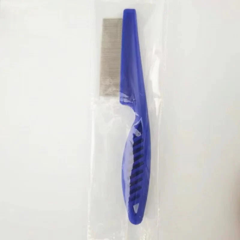 Grooming Comb - Dog Cat - (Flea and Shedding Tool) - (Detangles) - (S,M) - (6 Color Options) - (1 pc/2 pc Set)