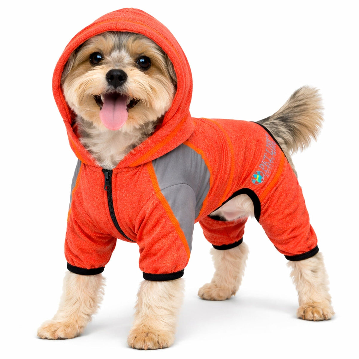Full Body Hooded Yoga Sweater -  Dog  - (5 Colors/Sizes) - (Warm for Winter) -  (Pet Life®)