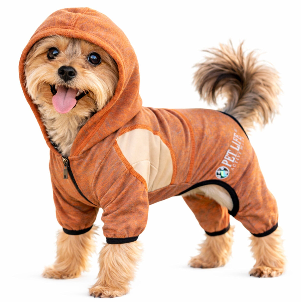 Full Body Hooded Yoga Sweater -  Dog  - (5 Colors/Sizes) - (Warm for Winter) -  (Pet Life®)