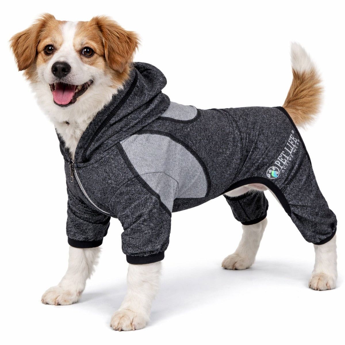 Full Body Hooded Yoga Sweater -  Dog  - (5 Colors/Sizes) - (Warm for Winter) -  (Pet Life®)