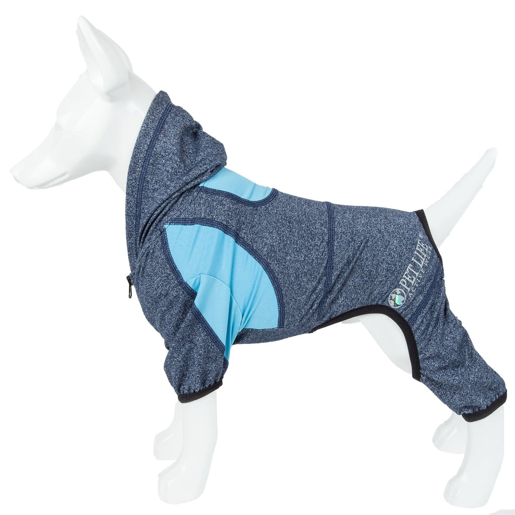 Full Body Hooded Yoga Sweater -  Dog  - (5 Colors/Sizes) - (Warm for Winter) -  (Pet Life®)