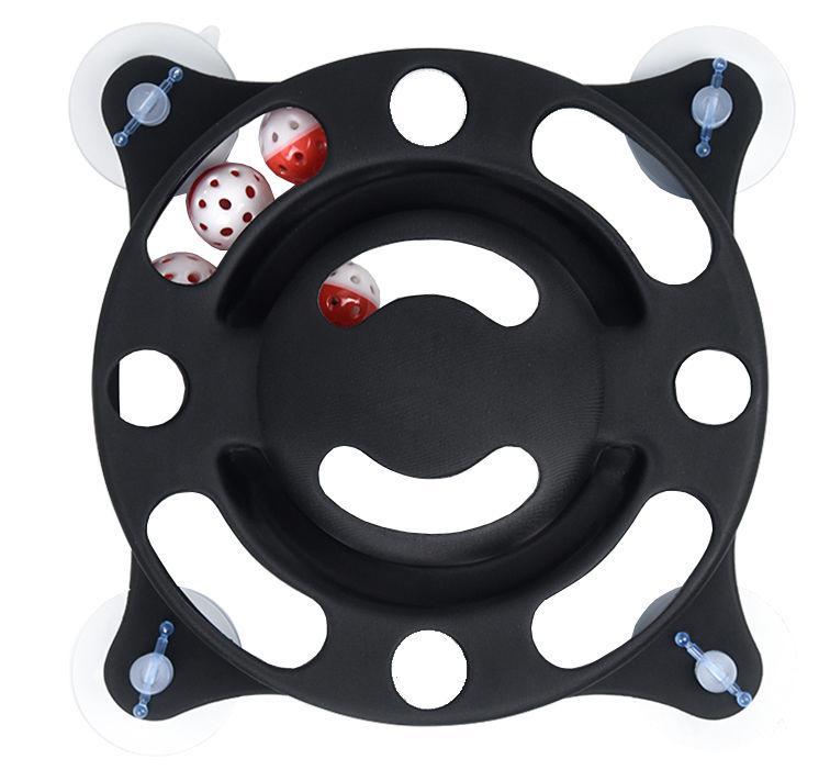 Interactive Suction Cup Kitty Toy - Cat - (Red, Black) - (While Supplies Last)