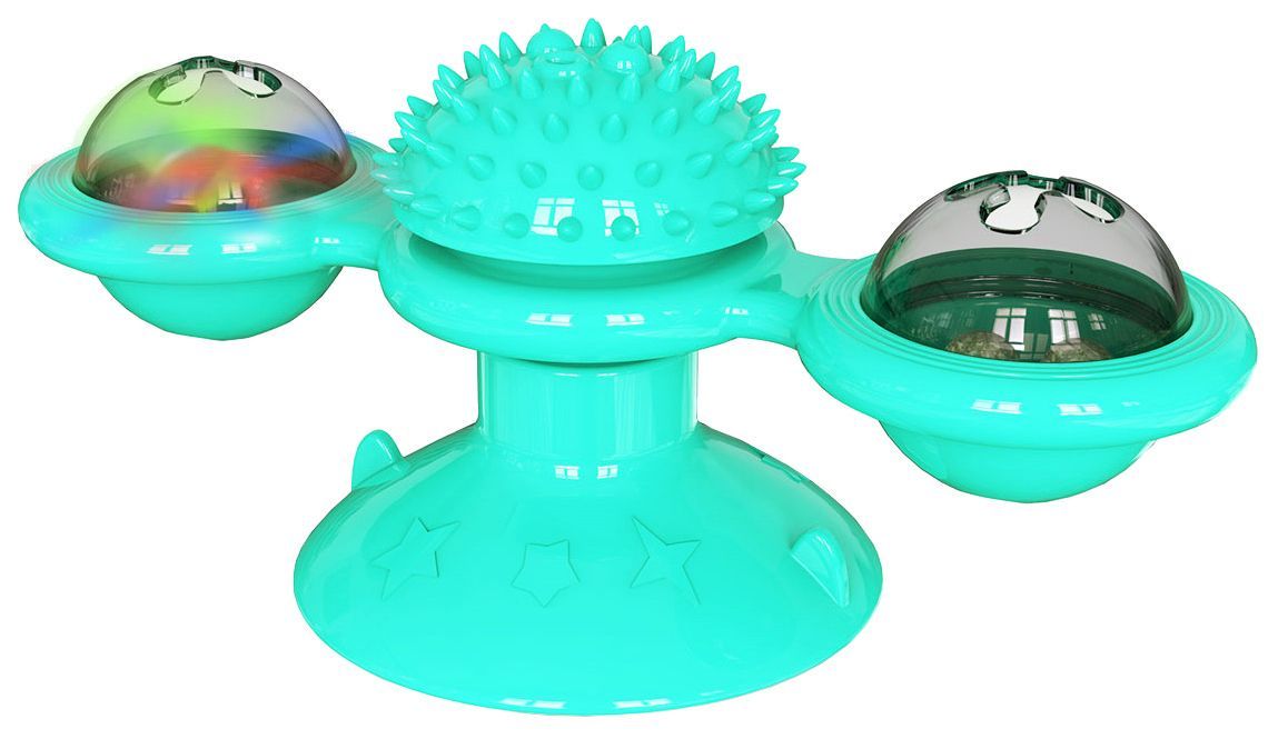 Pet Life ® 'Windmill' Rotating Suction Cup Spinning Toy - Cat - (3 Color Options) - (While Supplies Last)