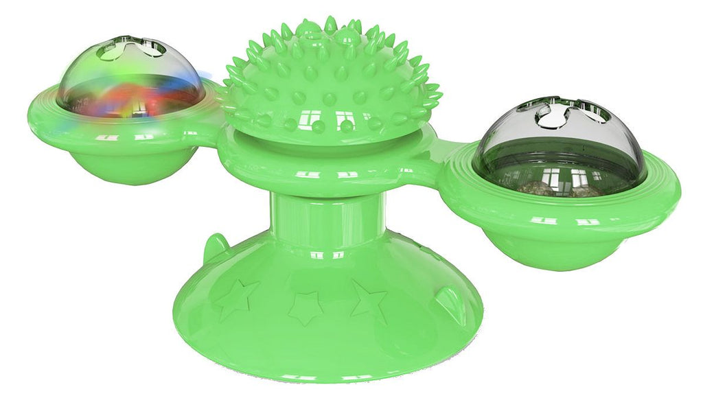 Pet Life ® 'Windmill' Rotating Suction Cup Spinning Toy - Cat - (3 Color Options) - (While Supplies Last)