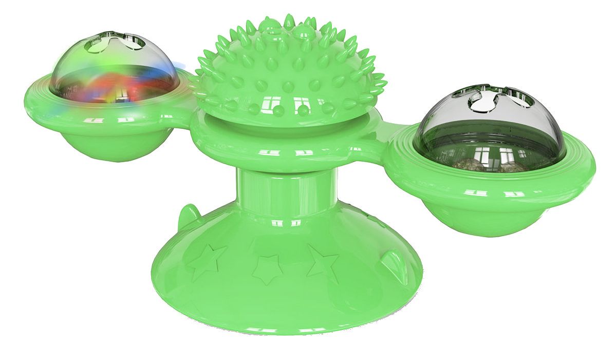 Pet Life ® 'Windmill' Rotating Suction Cup Spinning Toy - Cat - (3 Color Options) - (While Supplies Last)