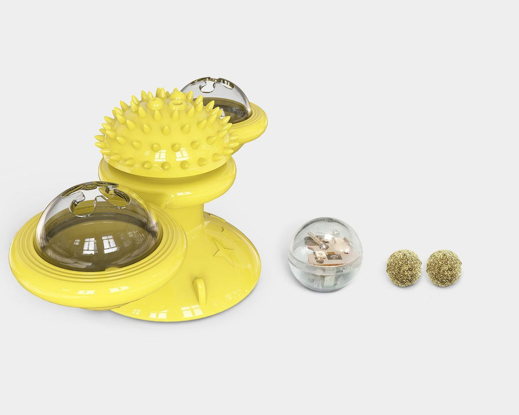 Pet Life ® 'Windmill' Rotating Suction Cup Spinning Toy - Cat - (3 Color Options) - (While Supplies Last)