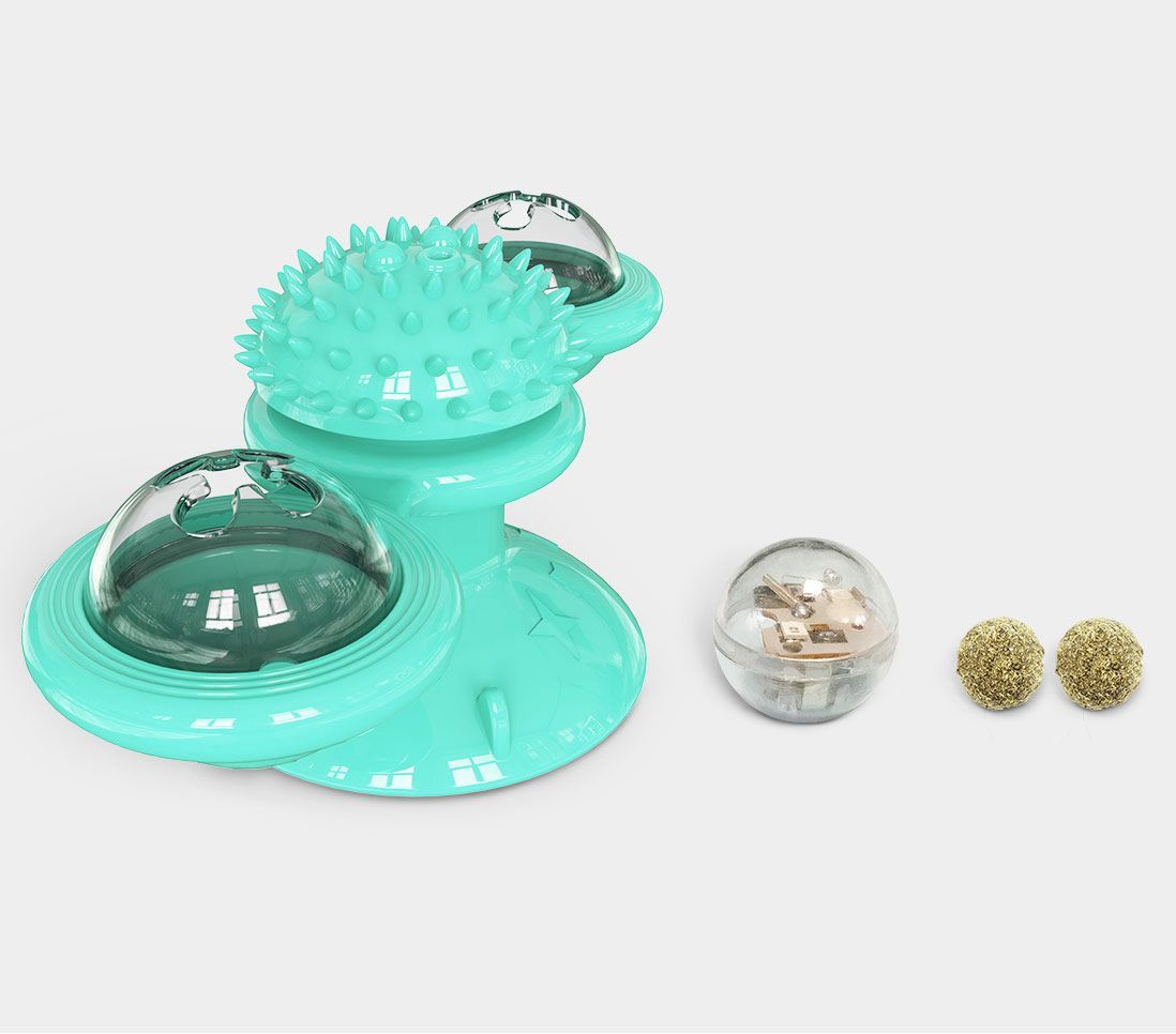 Pet Life ® 'Windmill' Rotating Suction Cup Spinning Toy - Cat - (3 Color Options) - (While Supplies Last)