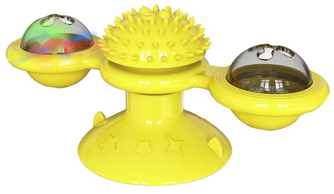 Pet Life ® 'Windmill' Rotating Suction Cup Spinning Toy - Cat - (3 Color Options) - (While Supplies Last)