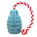 USA-K9 Grenade Shaped Rubber Tug Toy -  Dog -  (M, L) - (Treat Dispenser) - (Blue, Red) - (While Supplies Last)