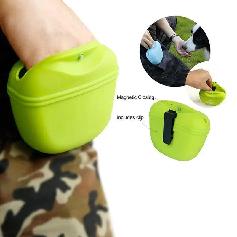Portable Training Treat Pouch -  Dog - (2 Styles) - (10 Color Options)